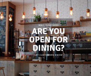 Cafes, Restaurants, Bars Open For Dining